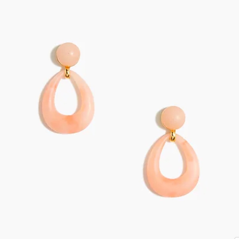 J.CREW Factory Resin Teardrop Statement Earrings